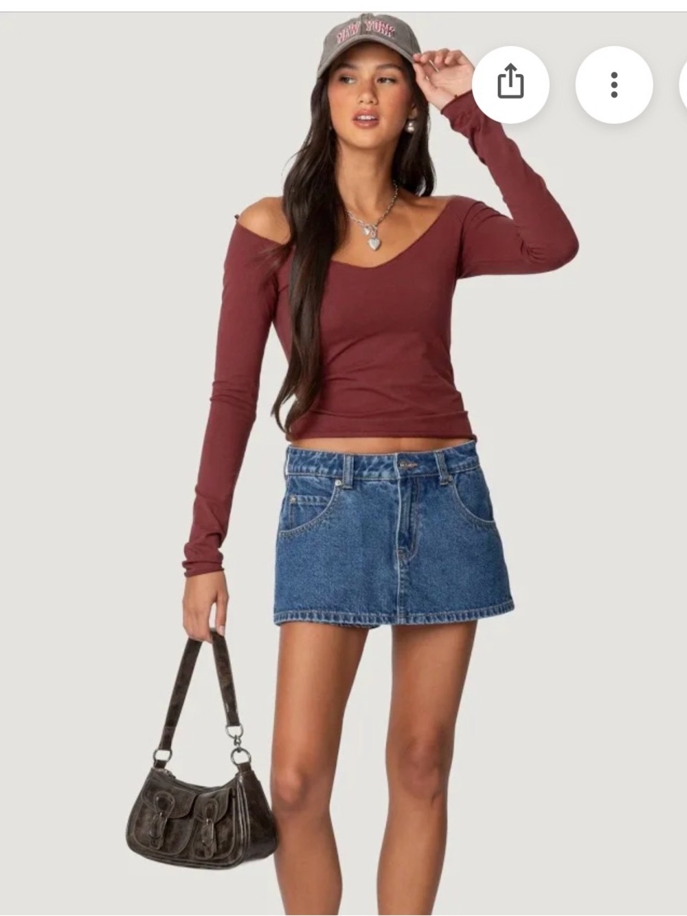 Edikted Denim Skort